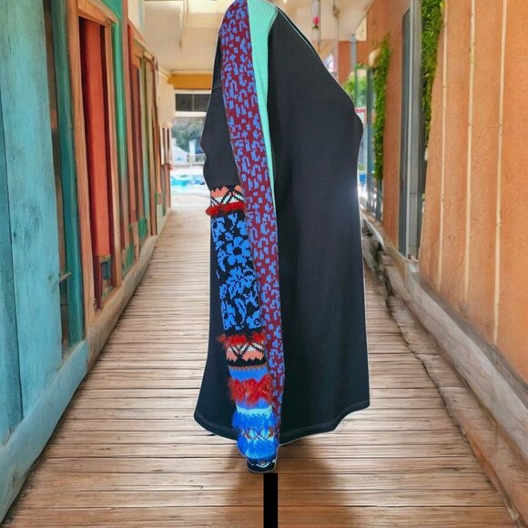 FREE PEOPLE ( XS ) OVERSIZED Relaxed Fit Waffle Knit Fur Sleeves - Picture 7 of 9